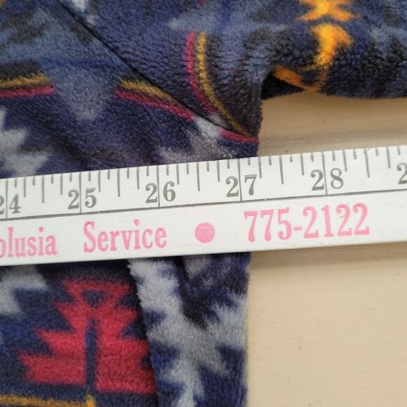 Kingsize Fleece Jacket Mens XLTall Full Zip Aztec Southwest Stretch Waist Pocket - Picture 7 of 10